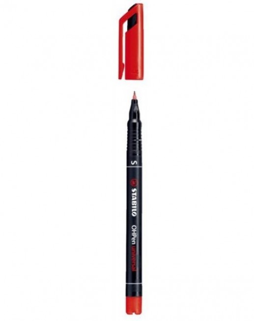 Μαρκαδόρος διαφανειών STABILO OHPen universal Red S